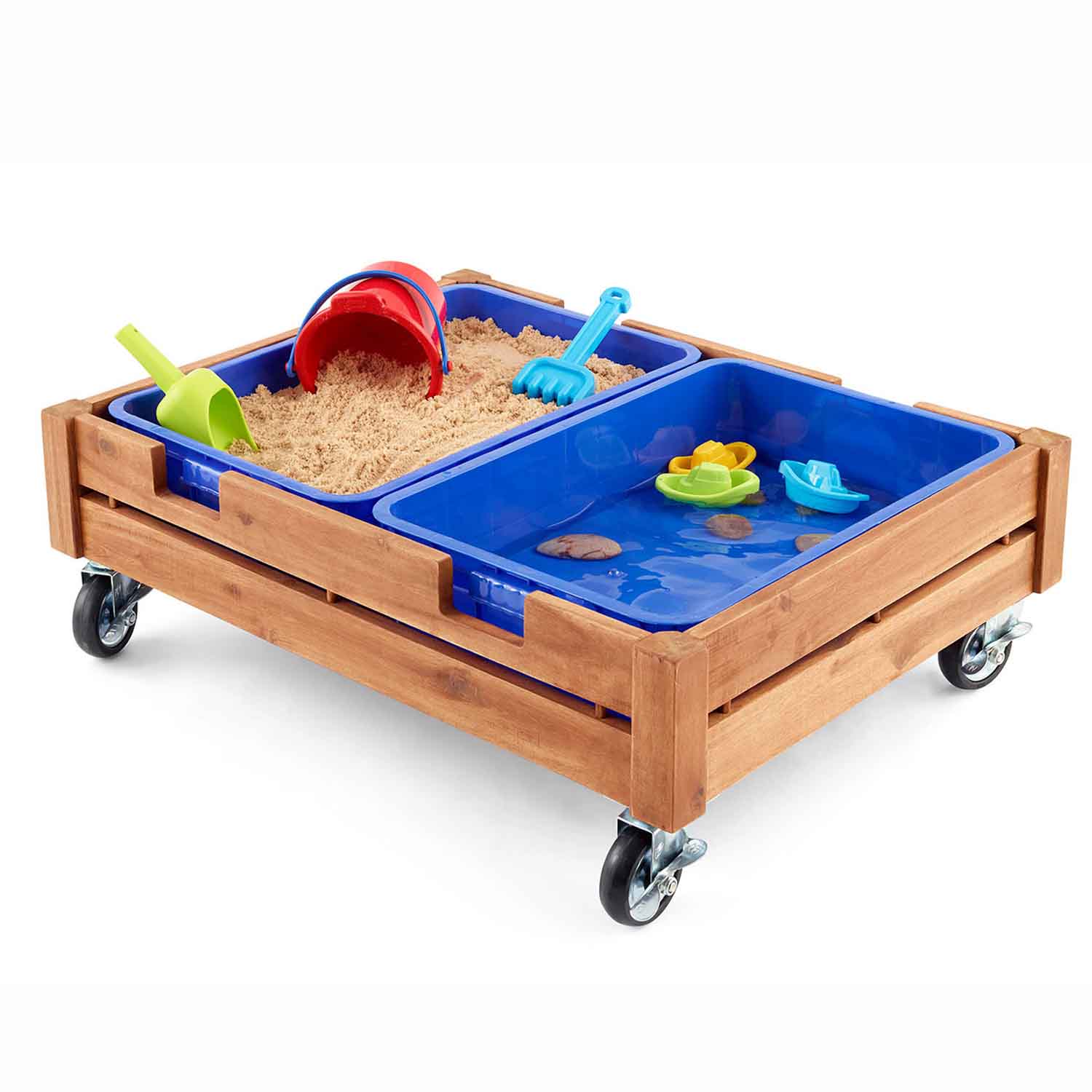 Portable Wooden Sand Tray with Lid