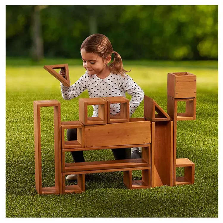 Community Playthings Outdoor Wooden Building Blocks Community