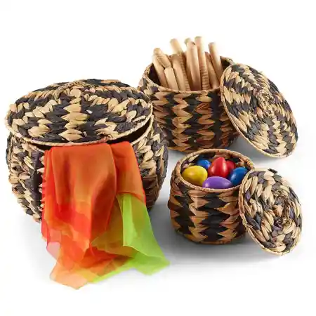 Woven Zebra Pots