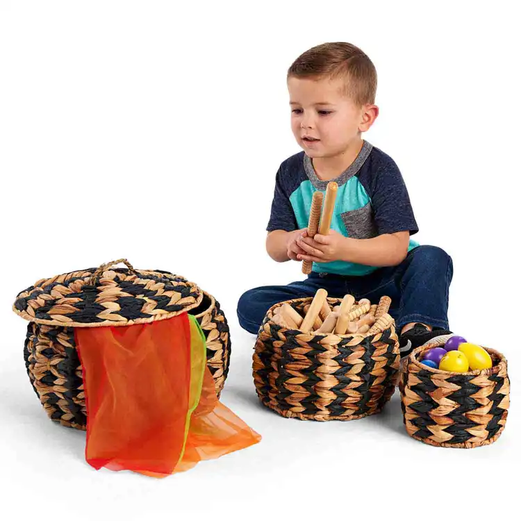 Woven Zebra Pots