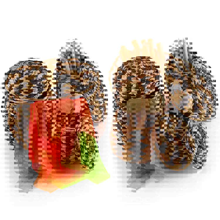 Woven Zebra Pots