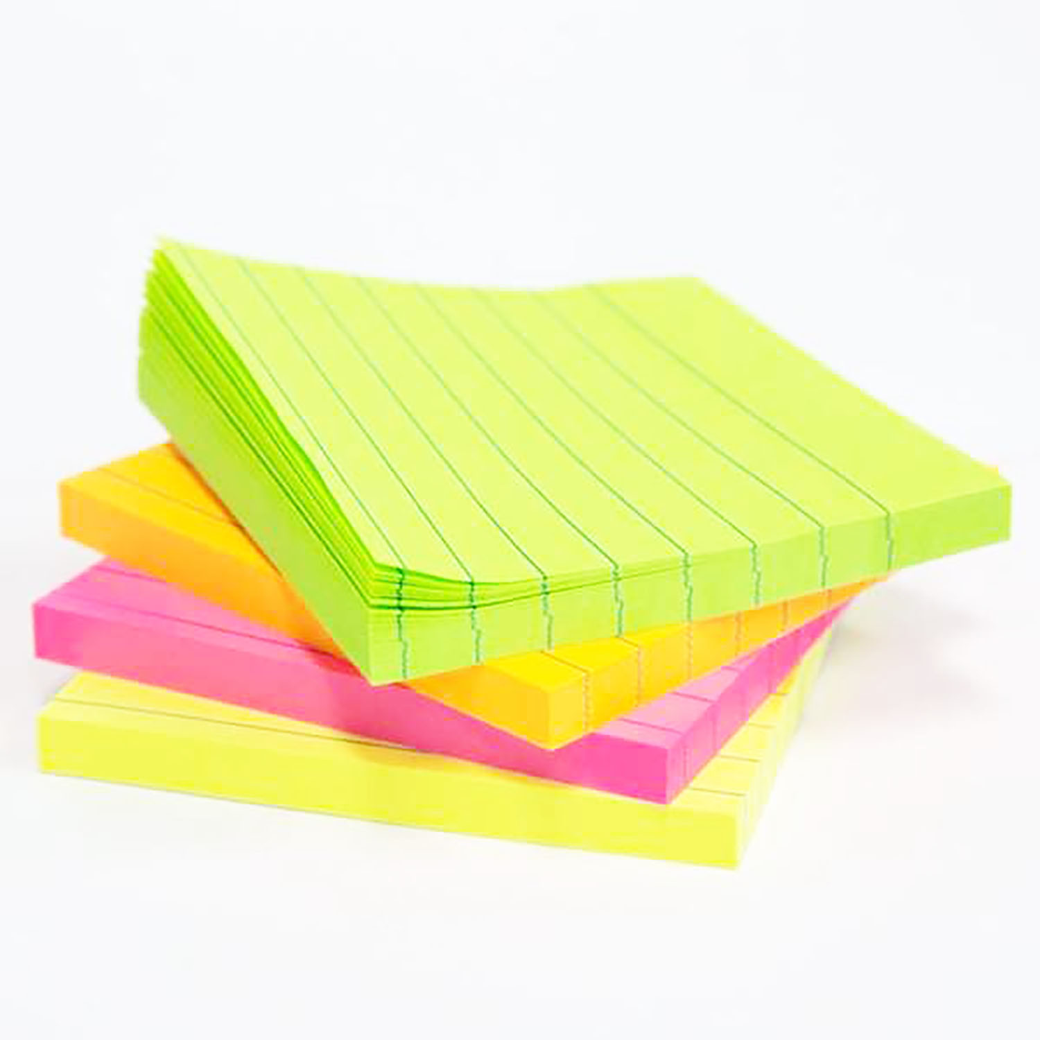 Lined Neon Sticky Notes | Sticky Notes for Teachers | Becker's