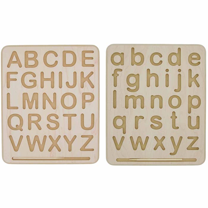 "Letter Tracing Boards, Set of 2 Alphabet Tracing Boards Becker's