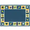 Baby Blues Bold Rug, Rectangle 3'10" x 5'4"
