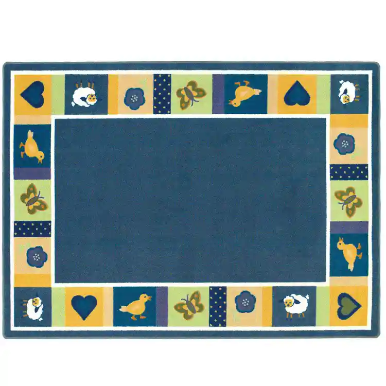 Baby Blues Bold Rug, Rectangle 3'10" x 5'4"