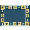 Baby Blues Bold Rug, Rectangle 3'10" x 5'4"