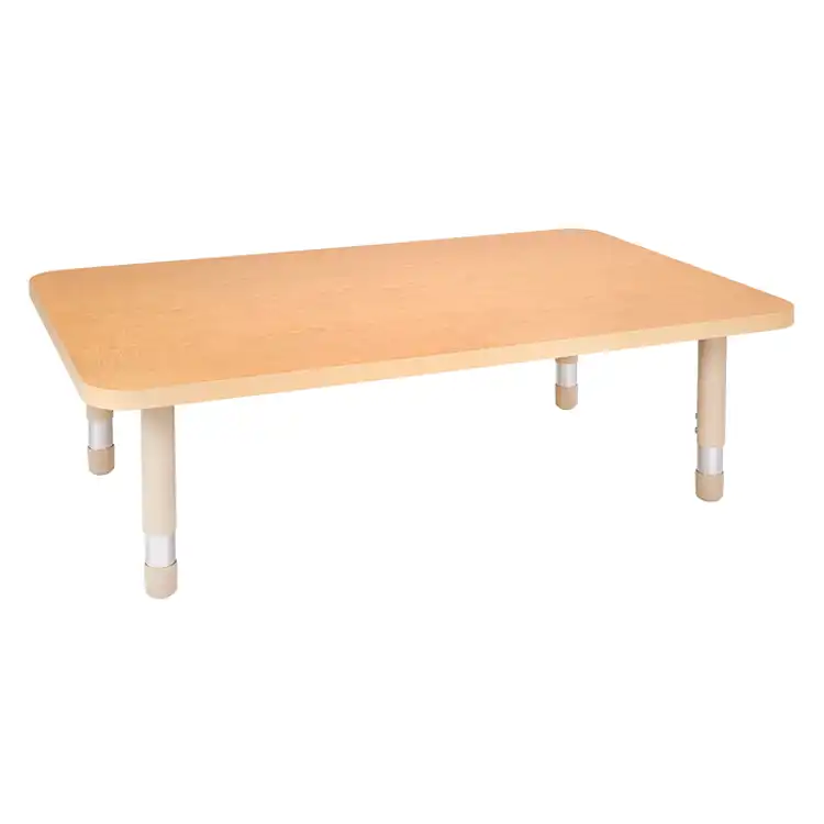Becker's Beginnings Infant & Toddler Activity Table, Rectangle 30" x 48", Maple