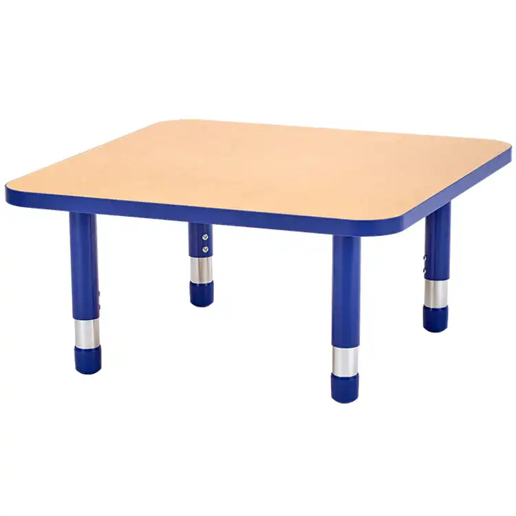 Becker's Beginnings Infant & Toddler Activity Table, Square 30", Blue