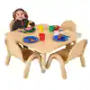 Becker's Beginnings Infant & Toddler Table & Chairs (7") Set, Maple