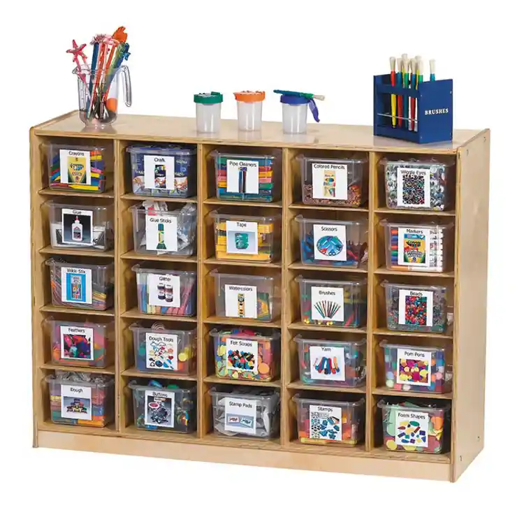 Becker's Cubbie Storage Units, 25 Cubbie, Exposed Hardware