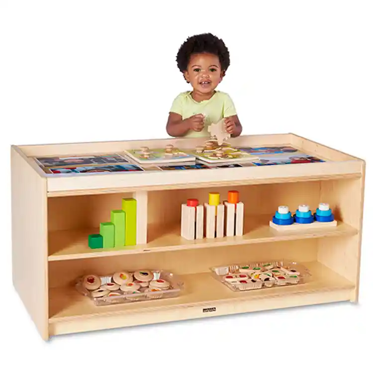 Becker's Infant & Toddler Look-and-See Double-Sided Shelf, Hidden Hardware