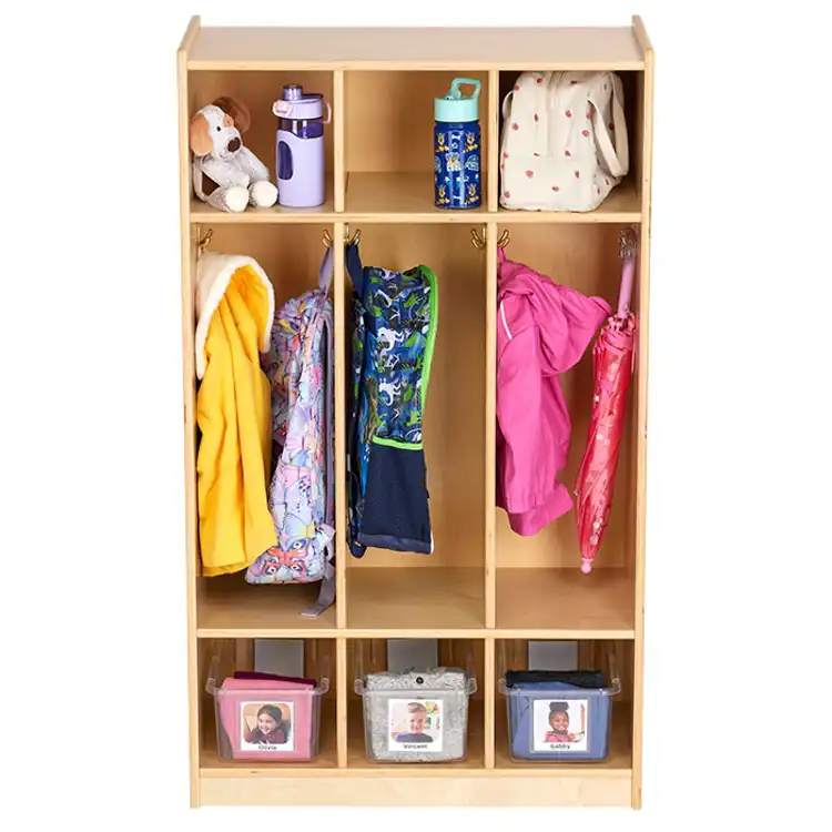 Becker's Preschool Coat Lockers, 3-Section