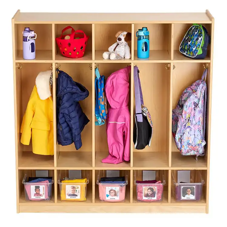Becker's Preschool Coat Lockers, 5-Section