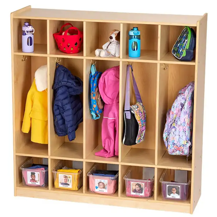 Becker's Preschool Coat Lockers, 5-Section