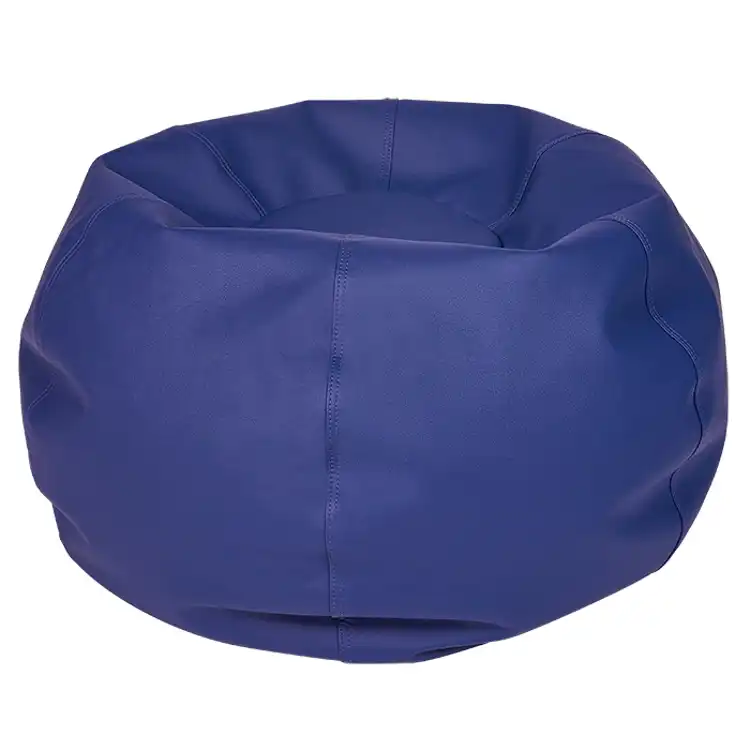 Becker's Round Bean Bag Chairs, 26" Toddler, Navy