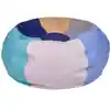 Becker's Round Bean Bag Chairs, 35" Deluxe, Soft Summit