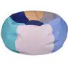 Becker's Round Bean Bag Chairs, 35" Deluxe, Soft Summit