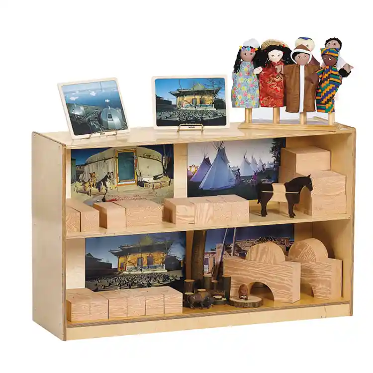 Becker's Straight Shelf Storage Unit, Exposed Hardware