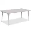 Berries® Driftwood Gray Top Activity Table, Rectangle 30" X 60", Adult Height-Gray