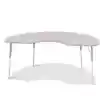 Berries® Driftwood Gray Top Activity Tables, Kidney 48" X 72", Adult Height-Gray