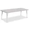 Berries® Driftwood Gray Top Activity Tables, Rectangle 30" X 72", Adult Height-Gray