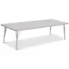 Berries® Driftwood Gray Top Activity Tables, Rectangle 30" X 72", Elementary Height-Gray