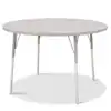 Berries® Driftwood Gray Top Activity Tables, Round 48" Adult Height-Gray