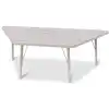Berries® Driftwood Gray Top Activity Tables, Trapezoid 30" X 60", Elementary Height-Gray
