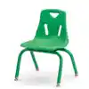 Berries® Plastic Chairs with Powder Coated Legs, Green, 12"