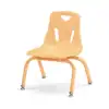Berries® Stacking Chair with Powder-Coated Legs, Camel, 10"