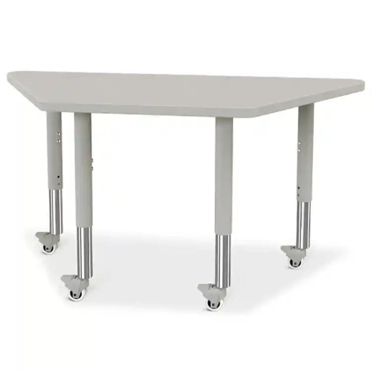 Berries® Trapezoid Activity Tables, 24" x 48", Gray