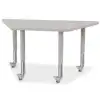 Berries® Trapezoid Activity Tables, 24" x 48", Gray
