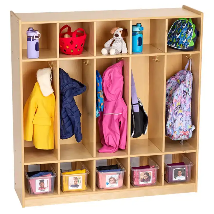 Becker's Preschool Coat Lockers, 5-Section