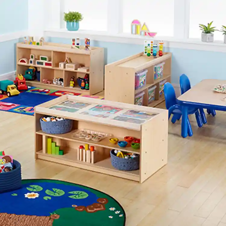 Becker's Infant & Toddler Tray Storage, Exposed Hardware