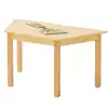 Birch Activity Tables, Trapezoid 24" x 48" x 14"