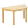 Birch Activity Tables, Trapezoid 24" x 48" x 24"