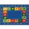Bilingual Circletime Classroom Rug, Rectangle7’6” x 12’