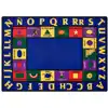Bilingual Classroom Rug, Rectangle 5'10" x 8'4"