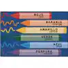 Bilingual Crayons Rug, Rectangle 6' x 9'