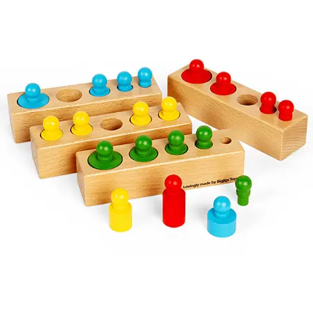 Knobbed Cylinder Blocks Set