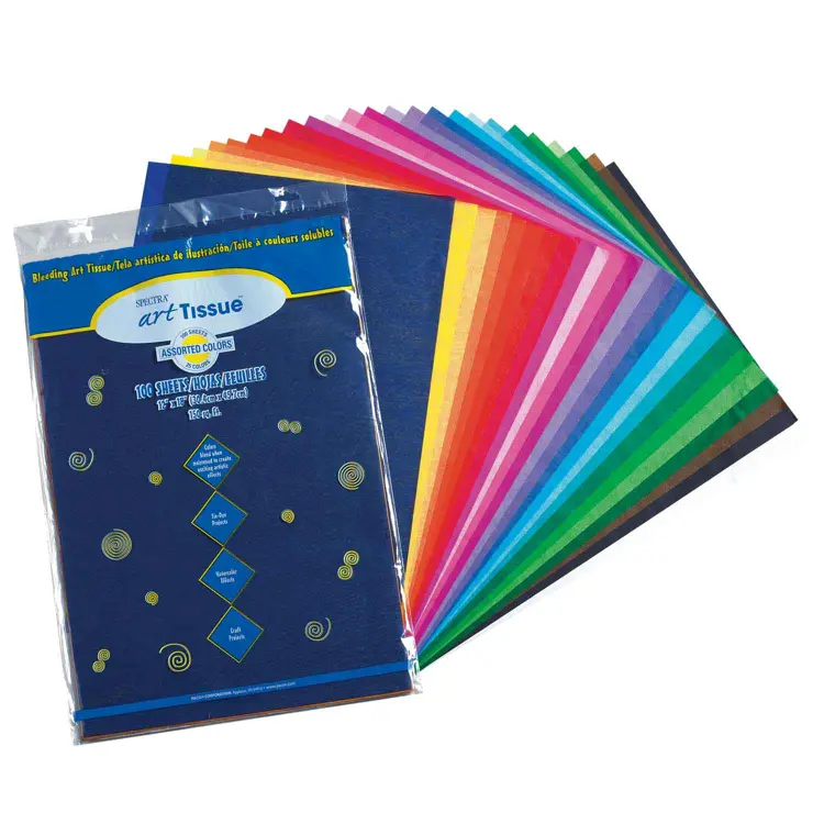 Spectra® Art Tissue™ Assorted Packs, 100 Sheets, 12" x 18"