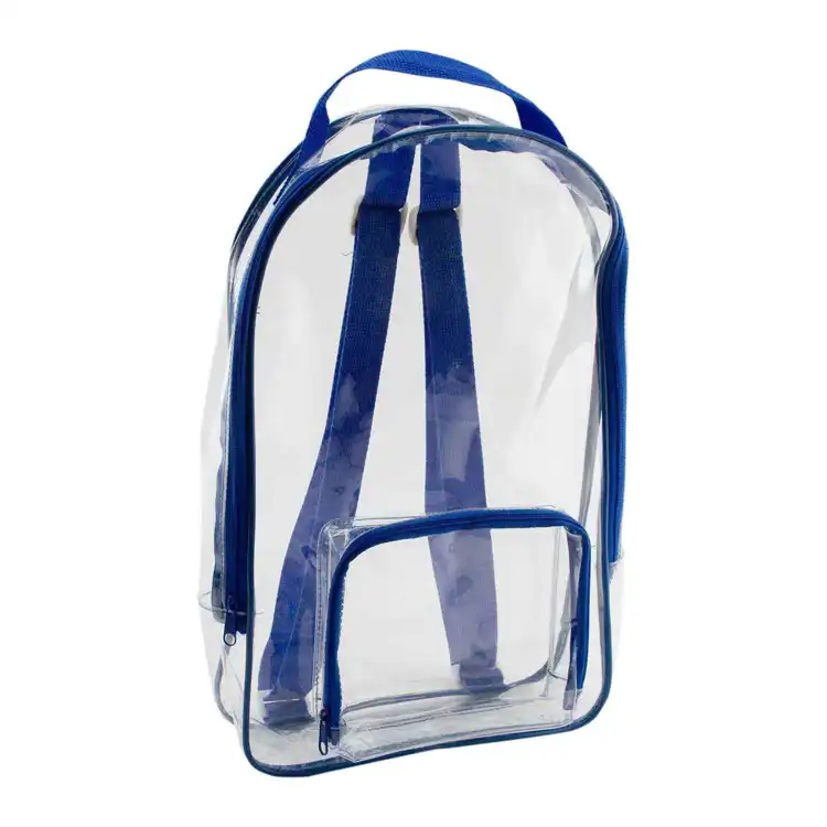 Large Clear Backpack with Pocket