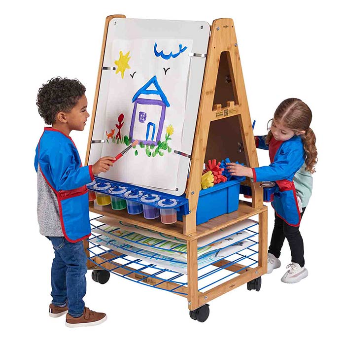 Bamboo Double-Sided Art Easel | Becker's School Supplies