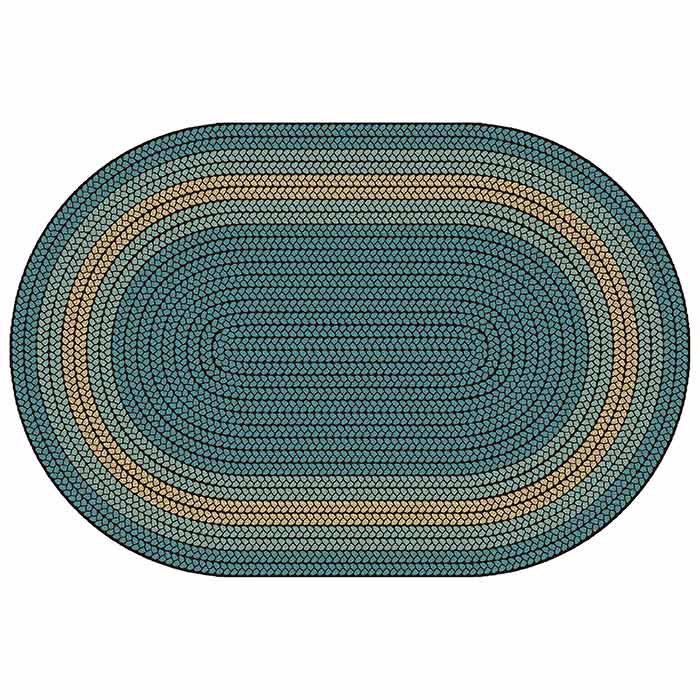 Braidful Nature Colors Rug | Becker's School Supplies
