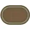Braidful Nature Colors Rug, Oval 4' x 6', Brown