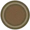 Braidful Nature Colors Rug, Round 6', Brown