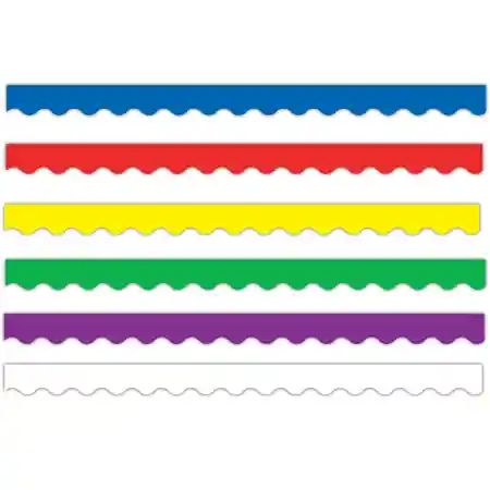 Bright Colored Scalloped Borders