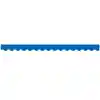 Bright Colored Scalloped Borders, Blue