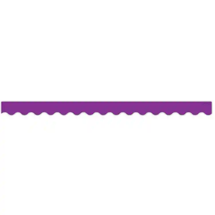 Bright Colored Scalloped Borders, Purple