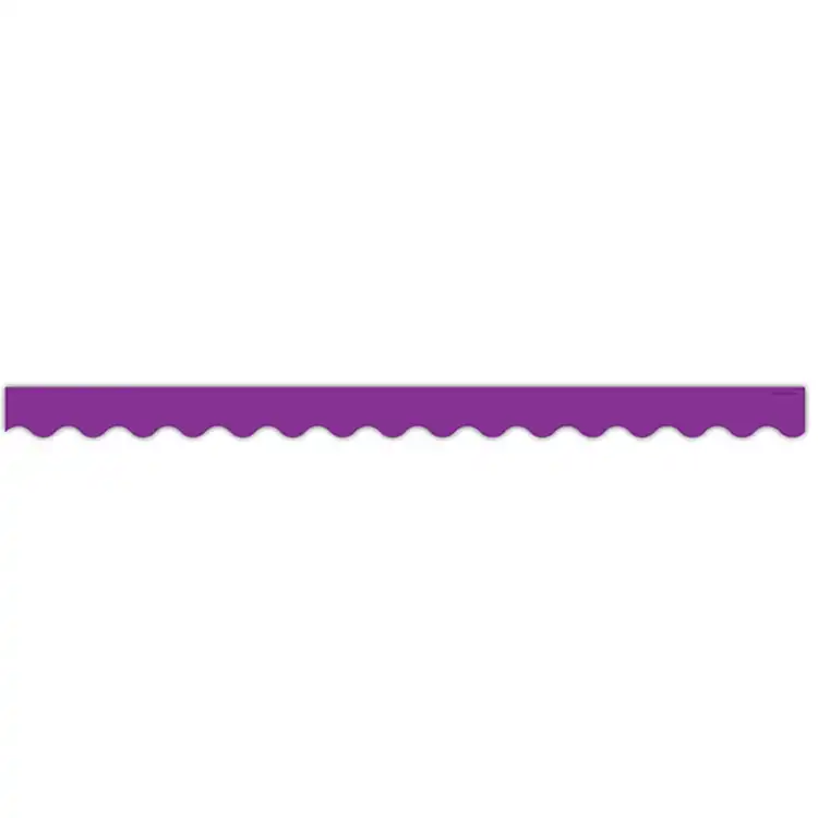 Bright Colored Scalloped Borders, Purple